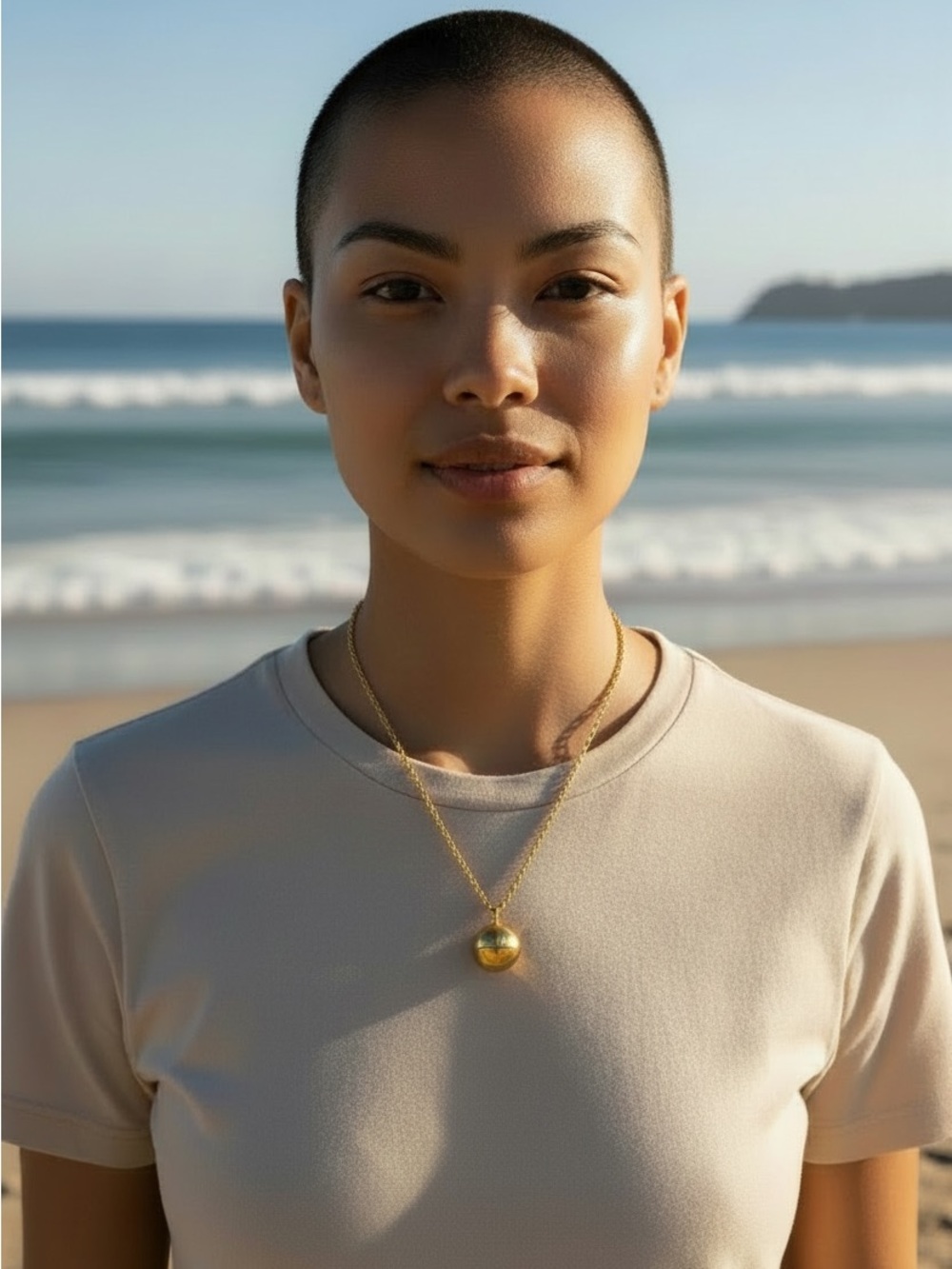 EUC- Vintage Celine Ball Pendant Gold Plated Necklace